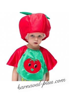 Карнавальный костюм Помидор (шапка, пелерина), на 5-7 лет